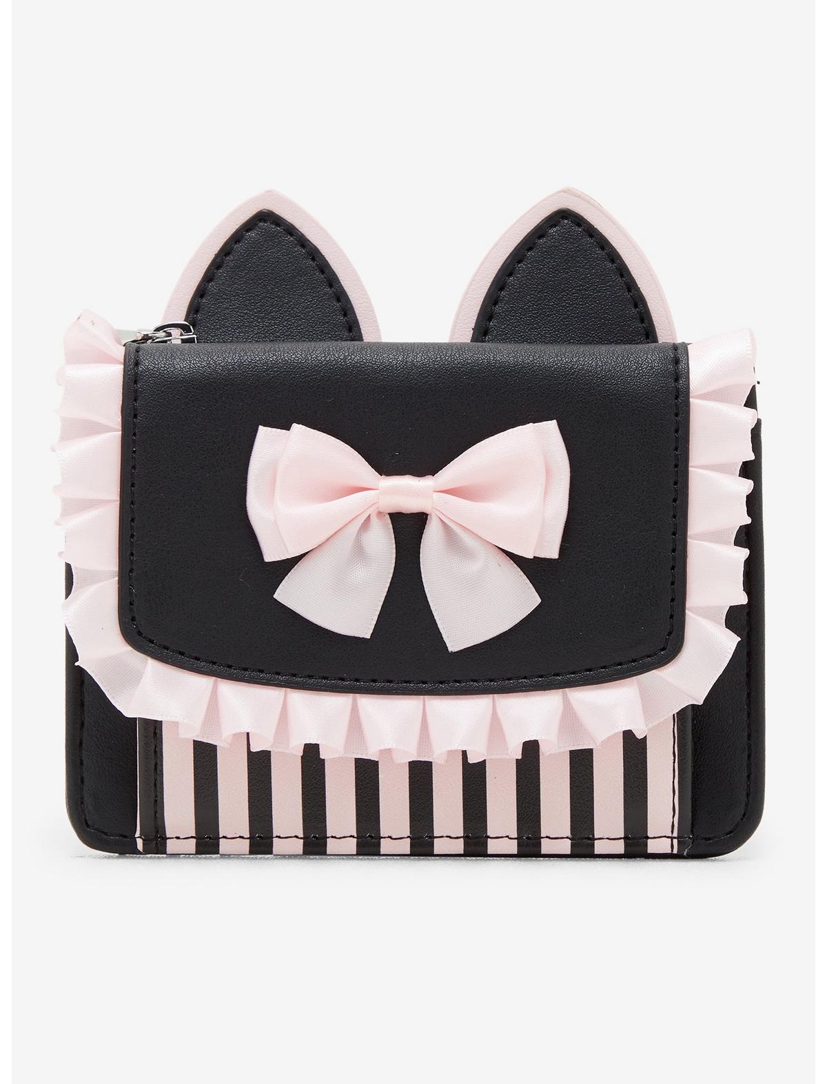 Black & Pink Kawaii Cat Ear Wallet - US 3320