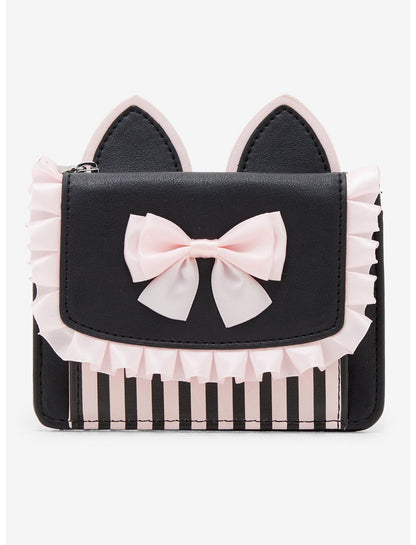 Black & Pink Kawaii Cat Ear Wallet - US 3320