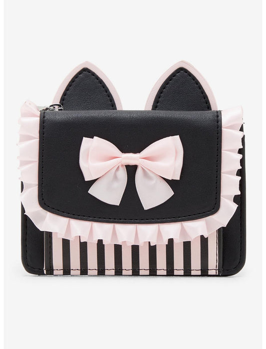 Black & Pink Kawaii Cat Ear Wallet - US 3320
