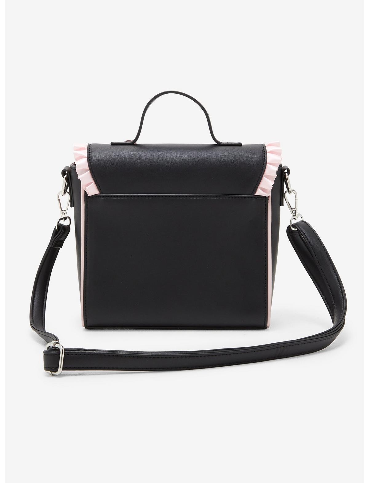 Black & Pink Kawaii Cat Crossbody Bag - US 9869