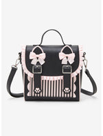 Black & Pink Kawaii Cat Crossbody Bag - US 9869