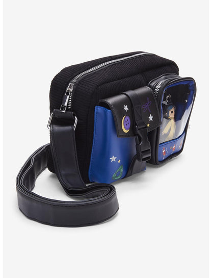 Coraline Doll Corduroy Crossbody Bag - US 8294