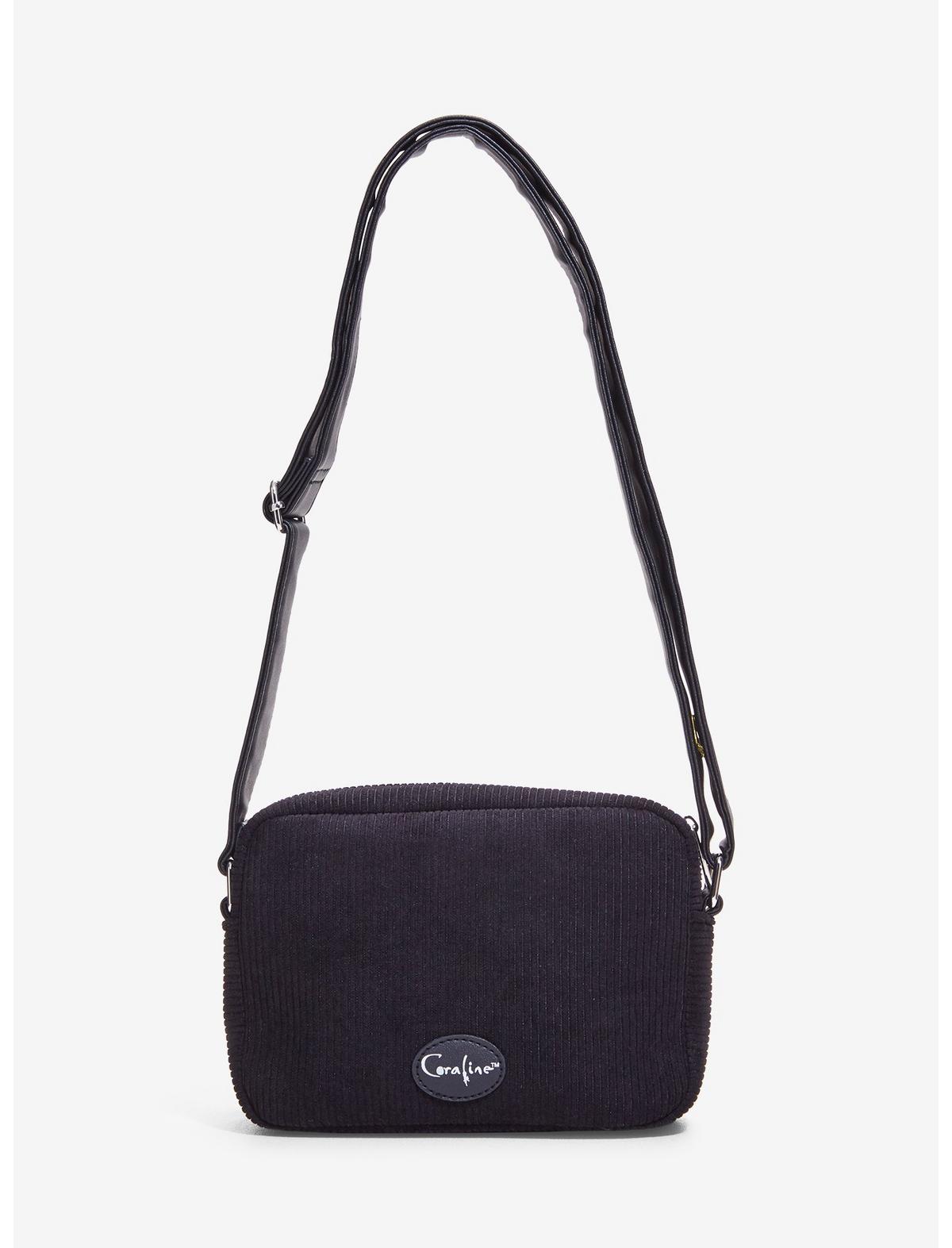 Coraline Doll Corduroy Crossbody Bag - US 8294
