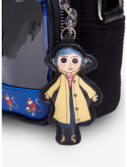 Coraline Doll Corduroy Crossbody Bag - US 8294