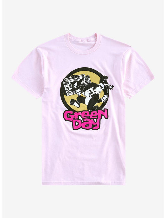 Green Day Punk Cat T-Shirt - US 6043