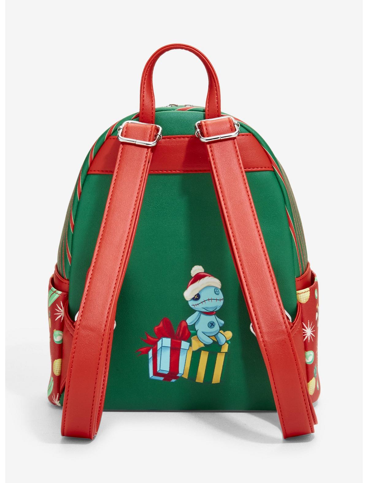 Loungefly Disney Stitch Holiday Scarf Mini Backpack - US 5404