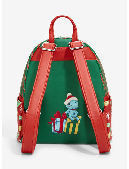 Loungefly Disney Stitch Holiday Scarf Mini Backpack - US 5404