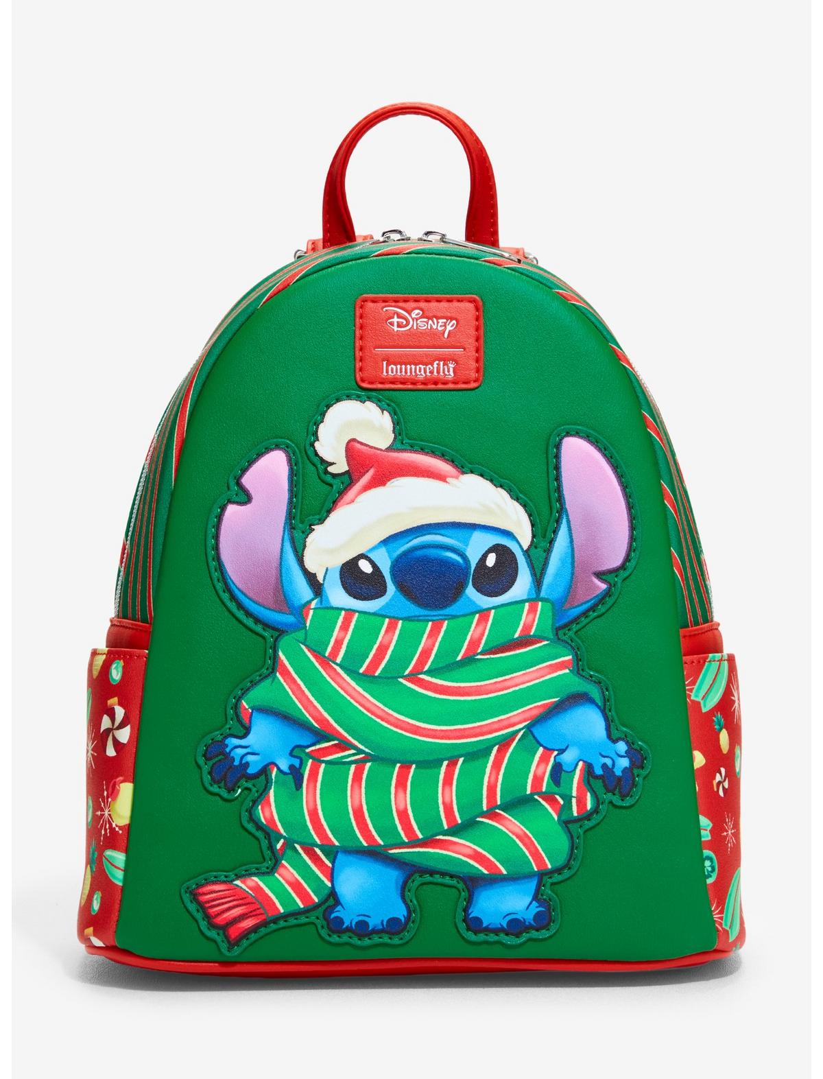 Loungefly Disney Stitch Holiday Scarf Mini Backpack - US 5404