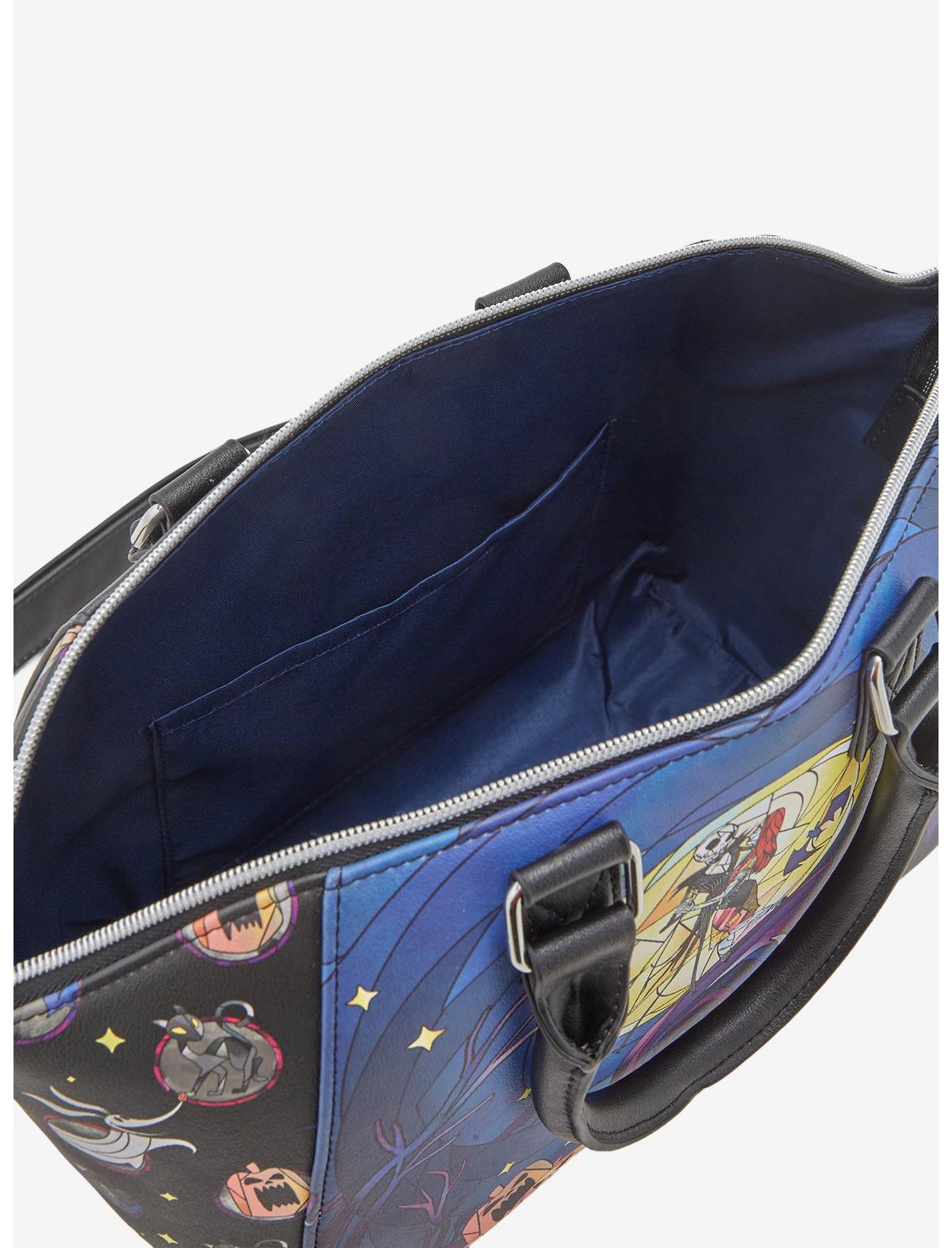 Loungefly The Nightmare Before Christmas Stained Glass Satchel Bag - US 0033