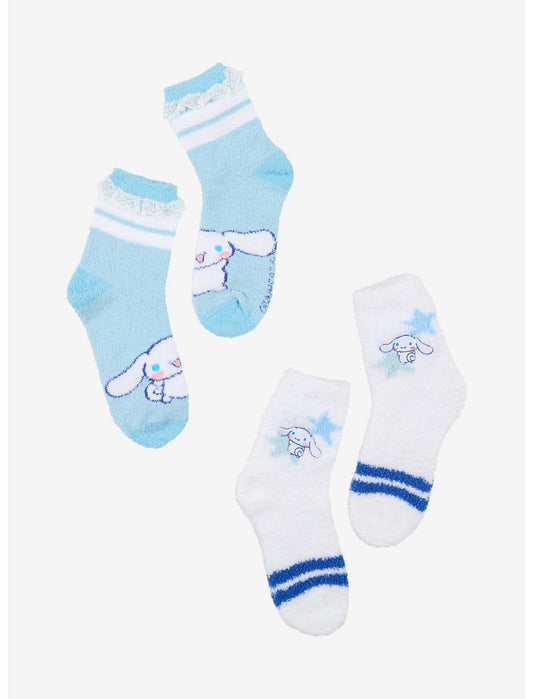 Cinnamoroll Lace Trim Varsity Cozy Sock 2 Pair - US 6716