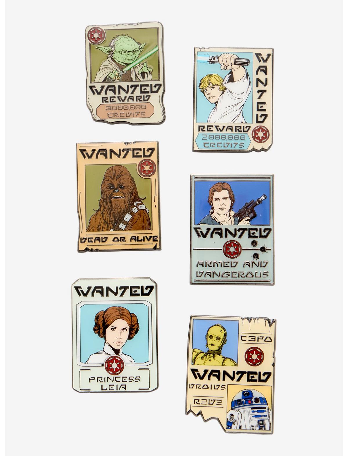 Loungefly Star Wars Wanted Poster Blind Box Enamel Pin Hot Topic Exclusive - US 5817