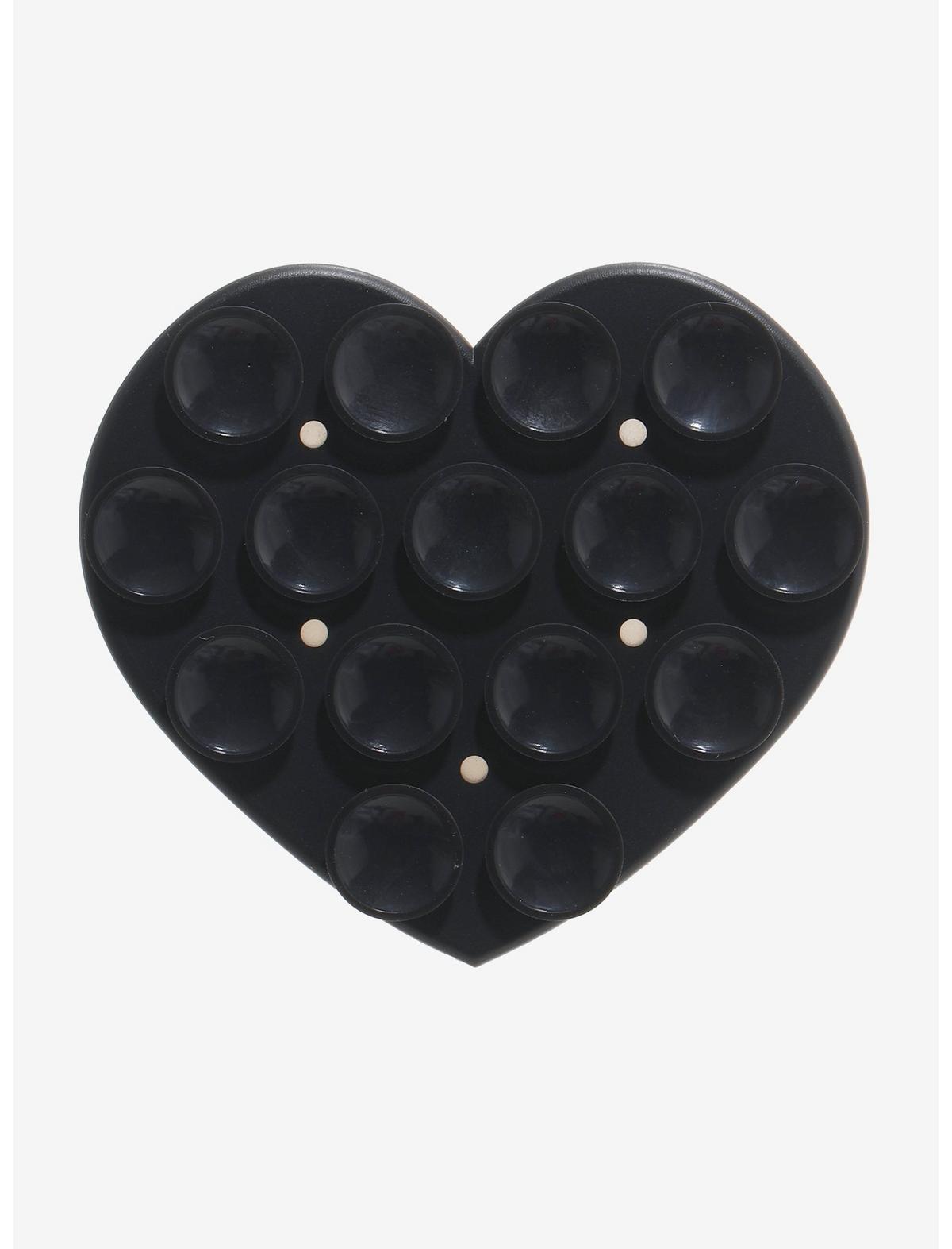 Black Heart Suction Phone Grip - US 0578