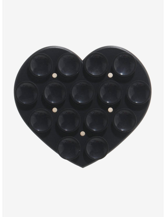 Black Heart Suction Phone Grip - US 0578