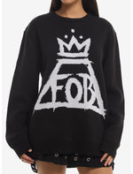 Fall Out Boy Crown Logo Intarsia Sweater - US 6904