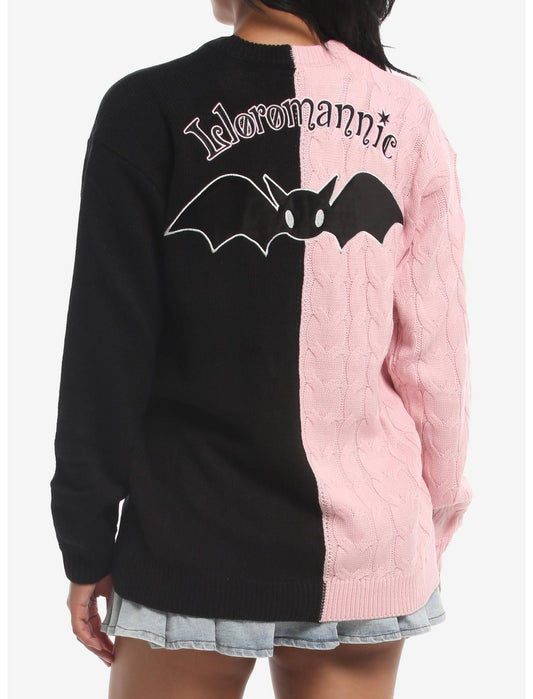 Lloromannic Split Cable Knit Girls Cardigan - US 2152