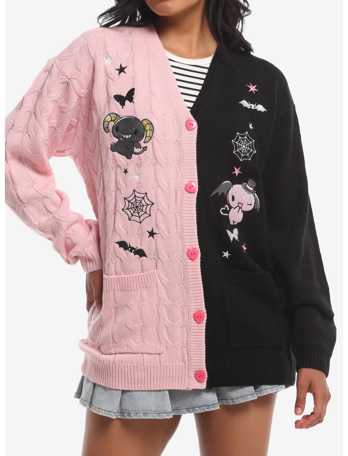 Lloromannic Split Cable Knit Girls Cardigan - US 2152