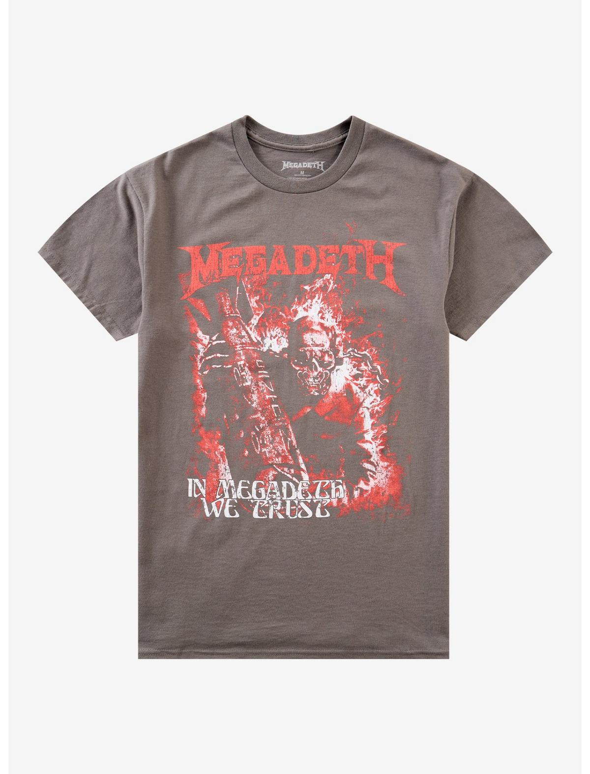 Megadeth We Trust Flame T-Shirt - US 1514