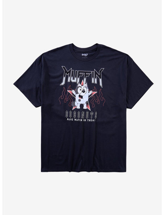 Bluey Muffin Coconuts Fire Metal T-Shirt - US 2785