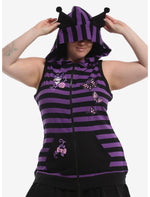 Kuromi Stripe Butterfly Hoodie Dress Plus Size - US 5178