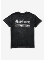 Bad Omens Floral Skull Mineral Wash T-Shirt - US 6495