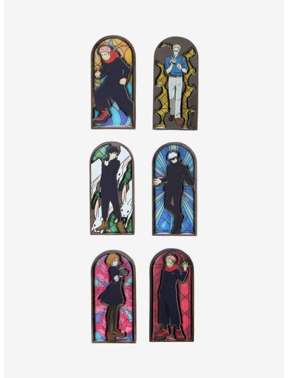 Jujutsu Kaisen Stained Glass Portrait Blind Box Enamel Pin - US 8758