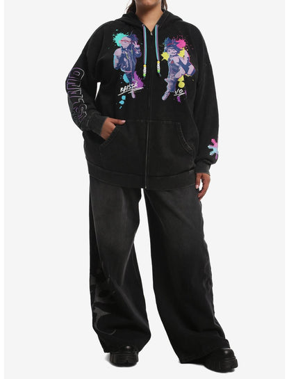 DreamWorks Animation's Forgotten Island Raissa & Jo Girls Oversized Hoodie Plus Size - US 7605