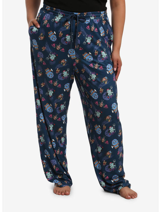 DreamWorks Animation's Forgotten Island Chibi Character Pajama Pants Plus Size - US 1632