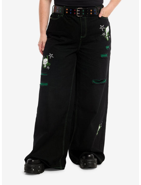 Invader Zim GIR Ripped Jeans With Belt Plus Size - US 7028