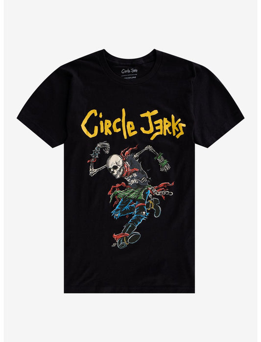 Circle Jerks Skeleton Running Man T-Shirt - US 9247
