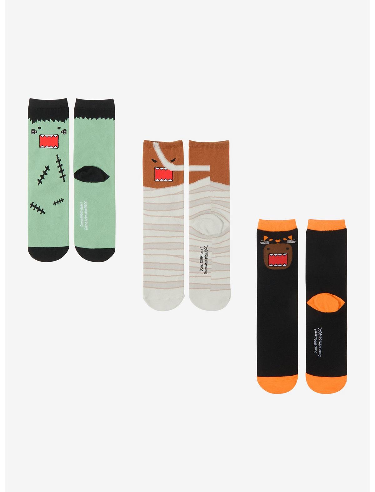 Domo Halloween Crew Socks 3 Pack - US 0352
