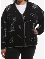 Harry Potter Silver Icons Girls Cardigan Plus Size - US 6098