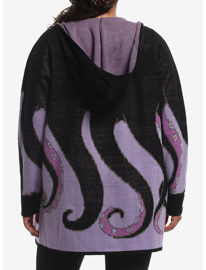 Disney The Little Mermaid Ursula Girls Hooded Open Cardigan Plus Size - US 2417