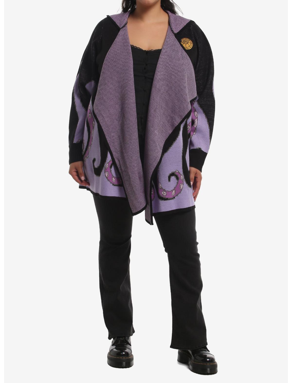 Disney The Little Mermaid Ursula Girls Hooded Open Cardigan Plus Size - US 2417