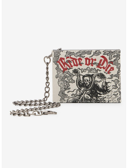 Ghost Face Motorcycle Chain Wallet - US 8164