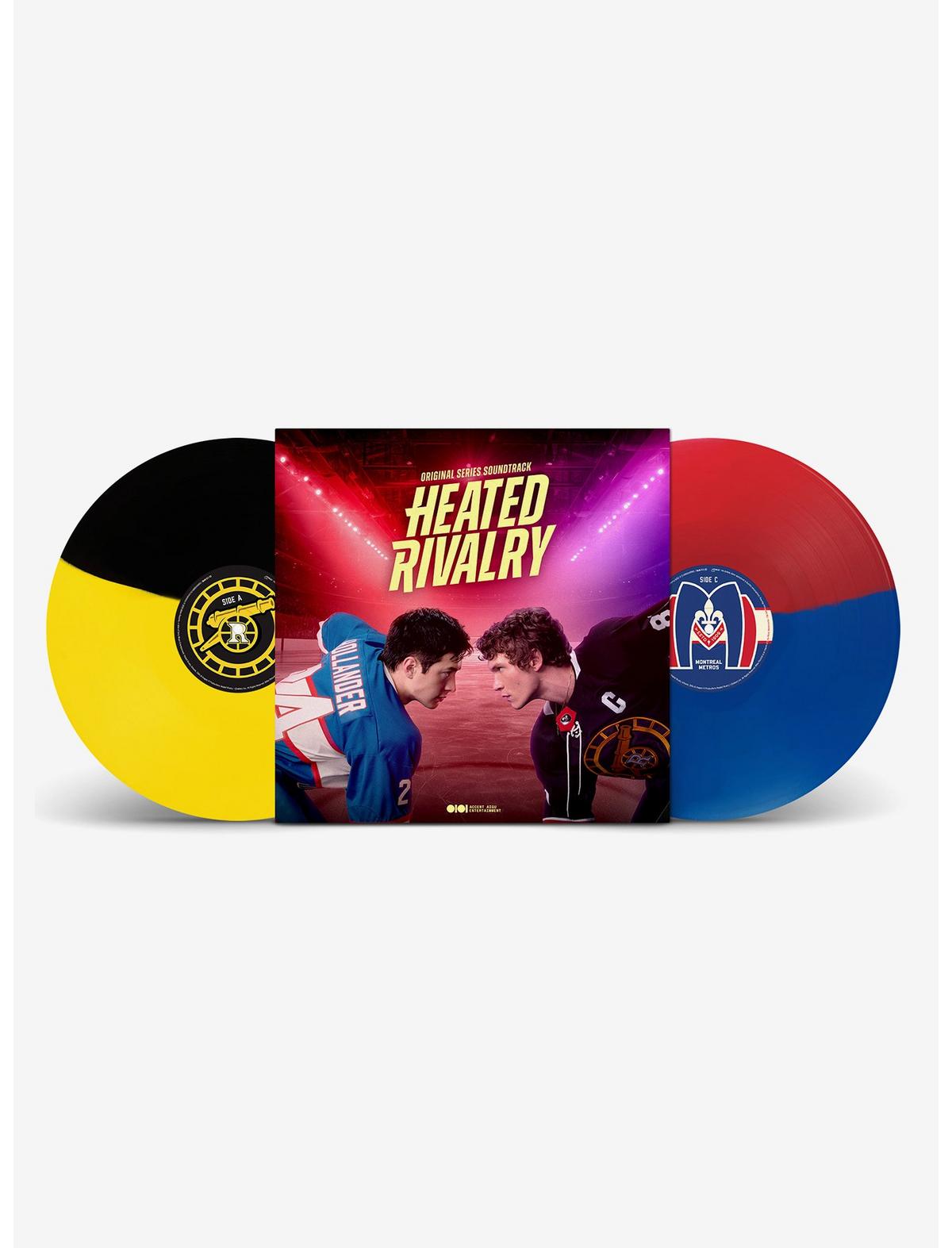 Heated Rivalry Soundtrack (Montreal Metros Blue/Red & Boston Raiders Black/Yellow) Double Vinyl LP - US 4500