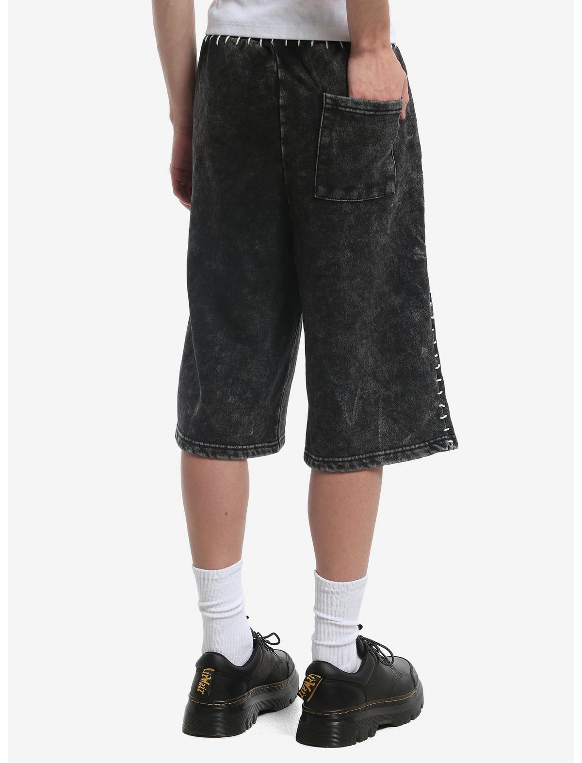 Cross Cyber Sigil Dark Wash Lounge Shorts - US 3861