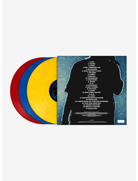 Billie Eilish Hit Me Hard And Soft: The Tour (Live) (Blue Yellow & Red) Triple Vinyl LP - US 3184