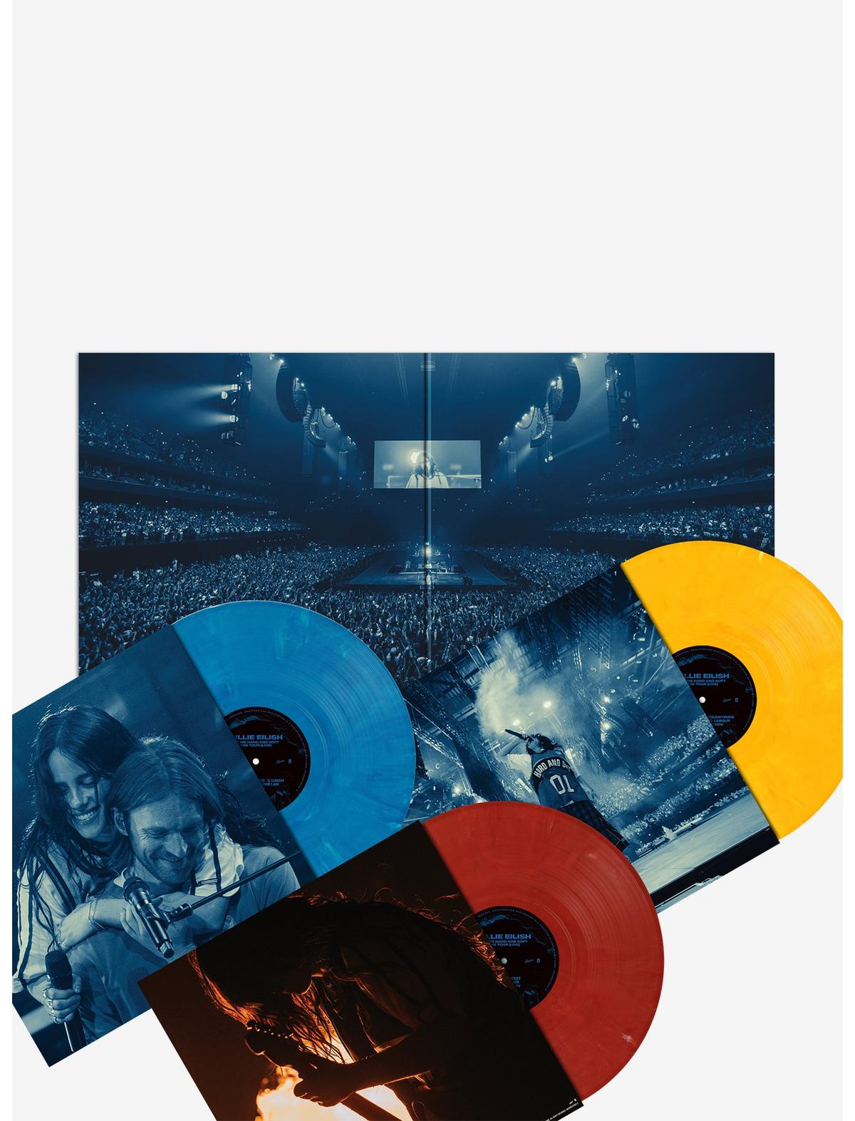 Billie Eilish Hit Me Hard And Soft: The Tour (Live) (Blue Yellow & Red) Triple Vinyl LP - US 3184