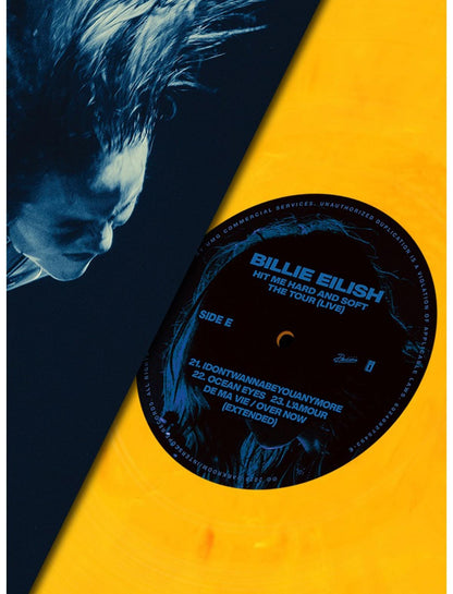 Billie Eilish Hit Me Hard And Soft: The Tour (Live) (Blue Yellow & Red) Triple Vinyl LP - US 3184