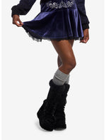 Cosmic Aura Snake Star Embroidered Velvet Skirt - US 1126