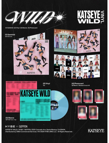 KATSEYE WILD (Baby Blue) Vinyl EP Hot Topic Exclusive - US 7394