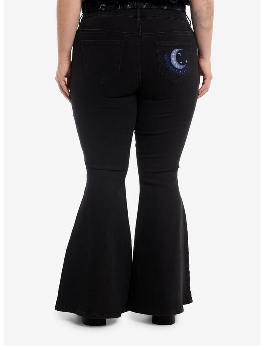 Cosmic Aura Celestial Snake Flare Jeans Plus Size - US 2148