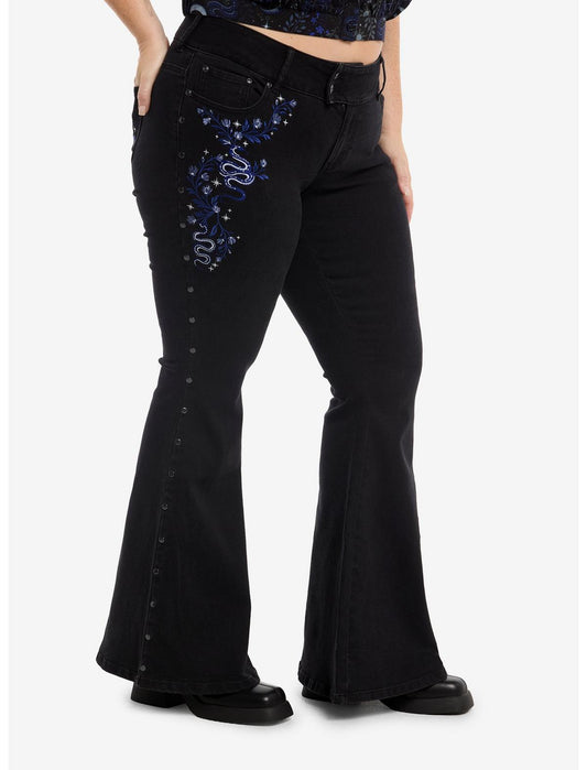 Cosmic Aura Celestial Snake Flare Jeans Plus Size - US 2148