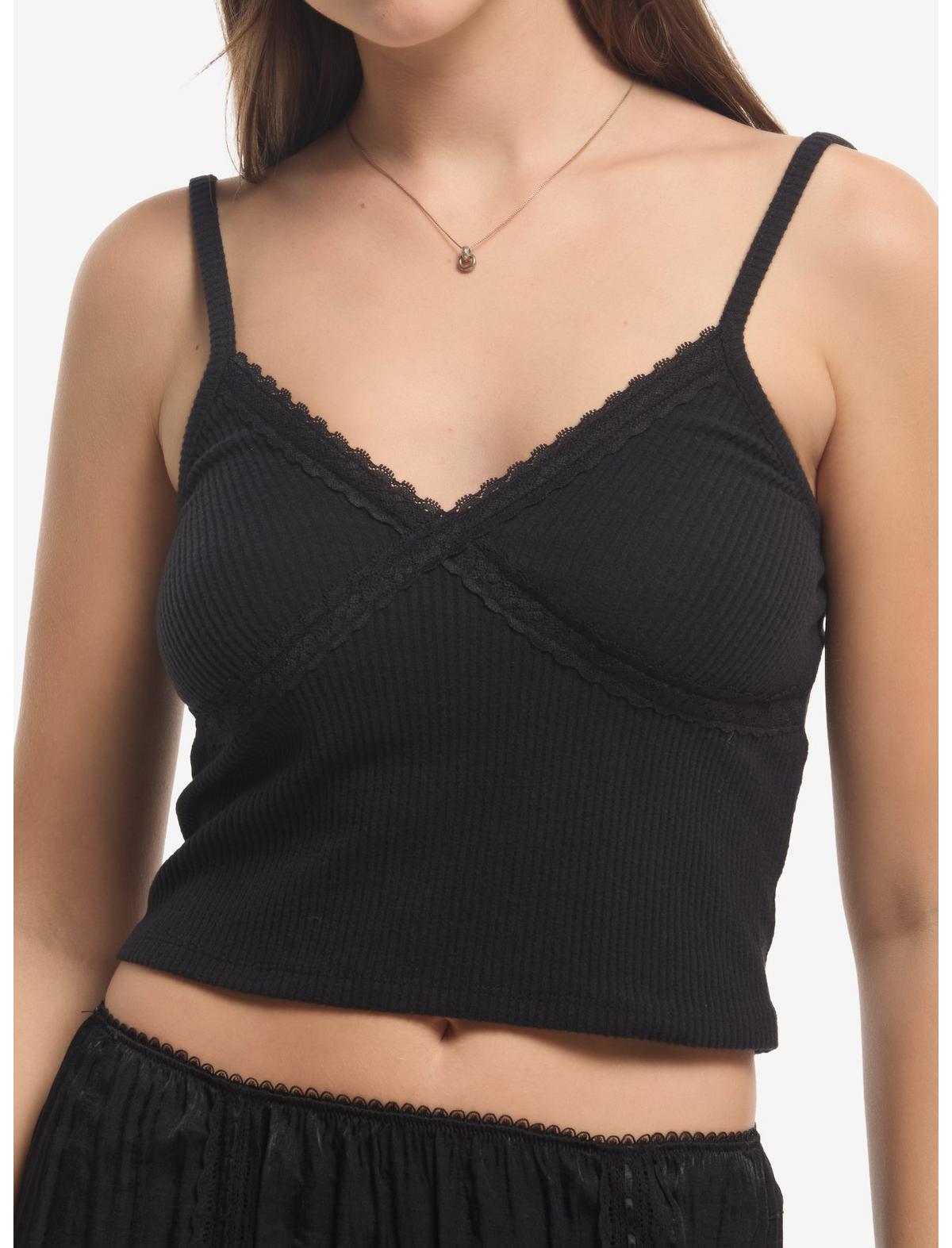 Cosmic Aura Black Lace Girls Cami & Cardigan Set - US 7312