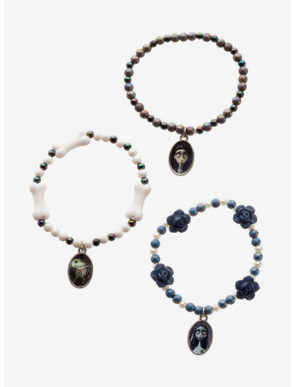 Corpse Bride Portrait Bead Bracelet Set - US 0243