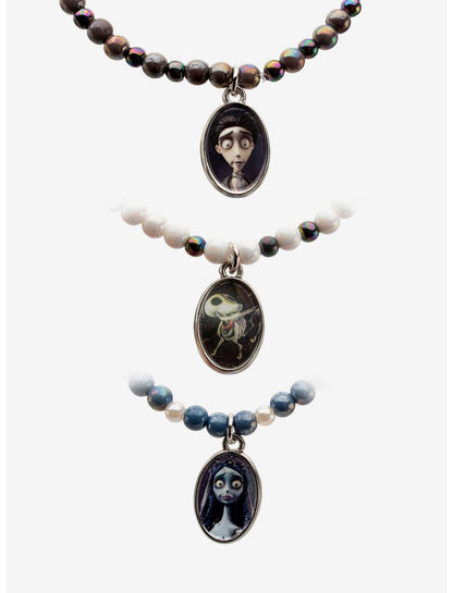 Corpse Bride Portrait Bead Bracelet Set - US 0243