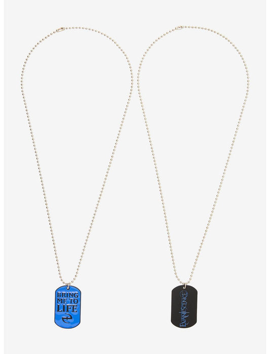 Evanescence Dog Tag Best Friend Necklace Set - US 2002
