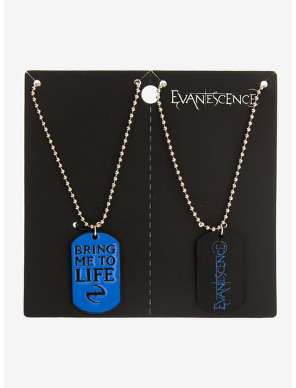 Evanescence Dog Tag Best Friend Necklace Set - US 2002