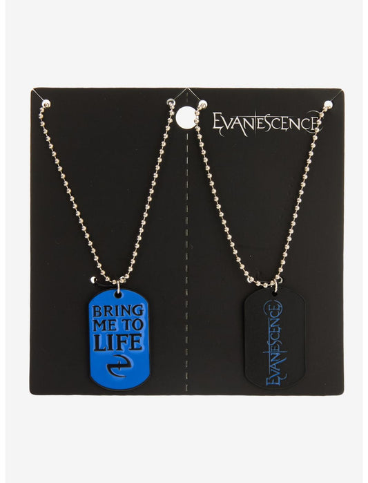 Evanescence Dog Tag Best Friend Necklace Set - US 2002