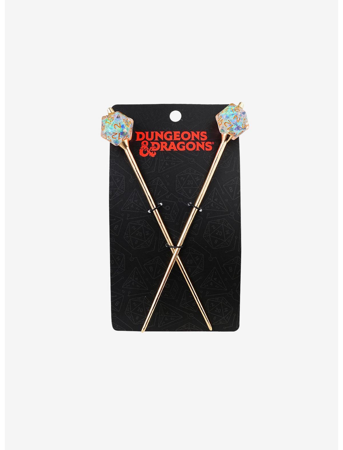 Dungeons & Dragons Iridescent D20 Hair Stick Set - US 0380
